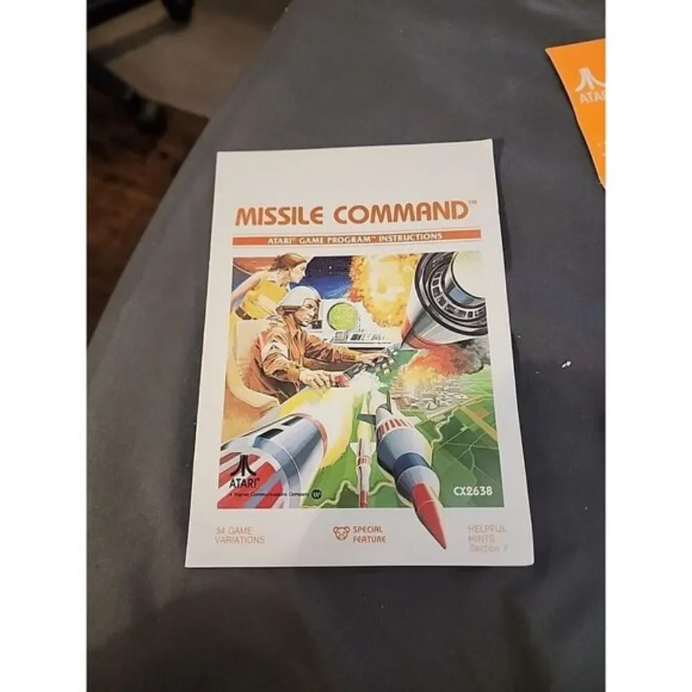 Missile‎ Command Atari 2600 1981 With Manual